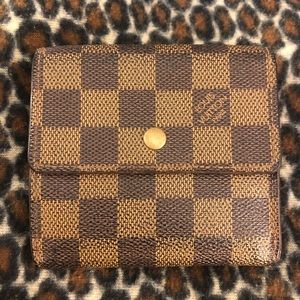 Louis Vuitton Damier Trifold coin note wallet